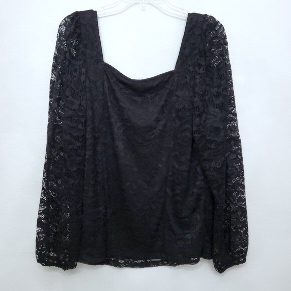 Torrid Fairycore Whimsigoth Witchy Lace Floral Long Sleeve Top Size Large 12 - Picture 7 of 16